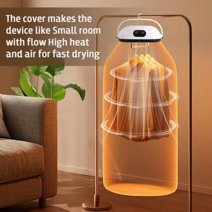 Compact Portable Clothes Dryer with Remote