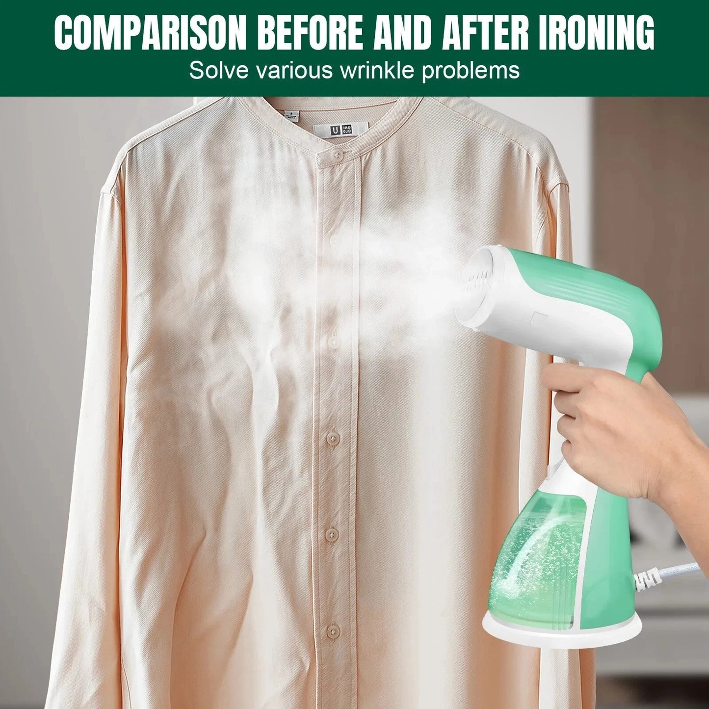 Handheld Garment Steamer – Fast Wrinkle Remover
