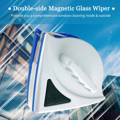 Double-Side Window Cleaner – Magnetic 2.5m Rope | 3–8mm Glass