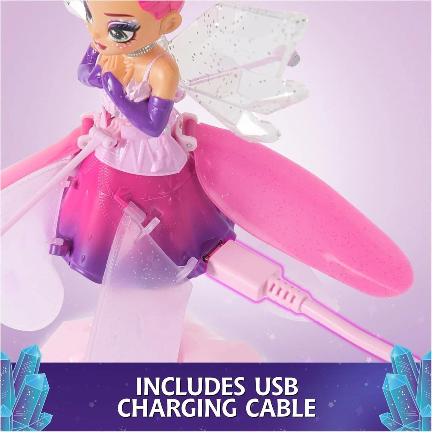 Magical Flying Doll with Crystal Wings – Interactive Kids Toy