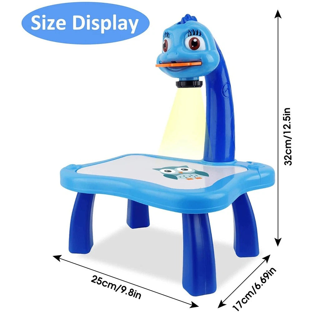 Children LED Projector Art Drawing Table
