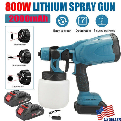 Electric High-Pressure Cordless Paint Sprayer – 1200ML Large Tank