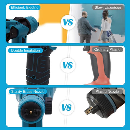 Electric High-Pressure Cordless Paint Sprayer – 1200ML Large Tank