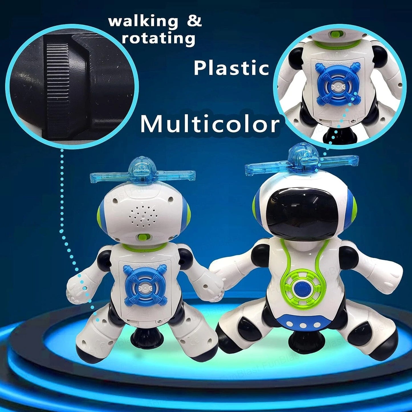 FunBlast Dancing Robot with Music – Interactive Toy for Kids
