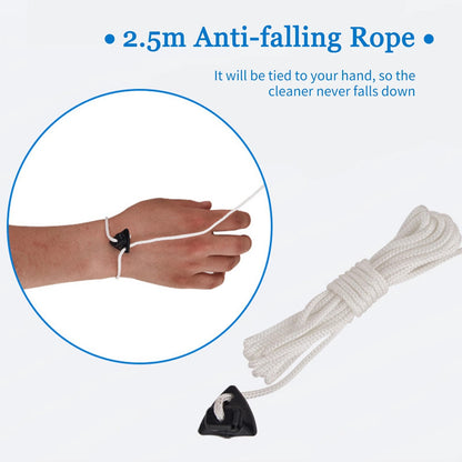 Double-Side Window Cleaner – Magnetic 2.5m Rope | 3–8mm Glass