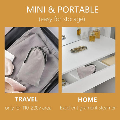 Portable Handheld Garment Steamer – Mini Electric Travel Iron