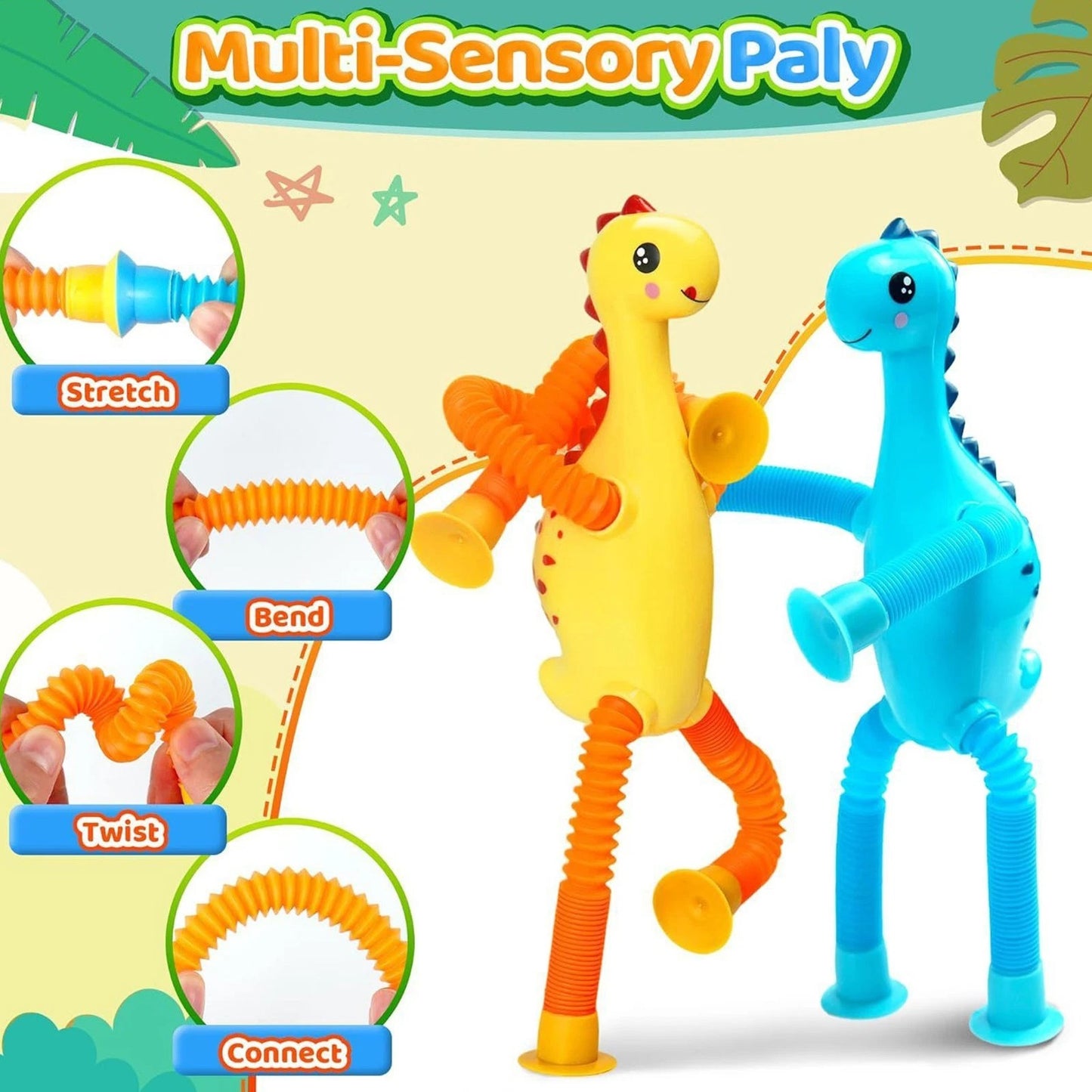 Giraffe Pop Tube Sensory Toy