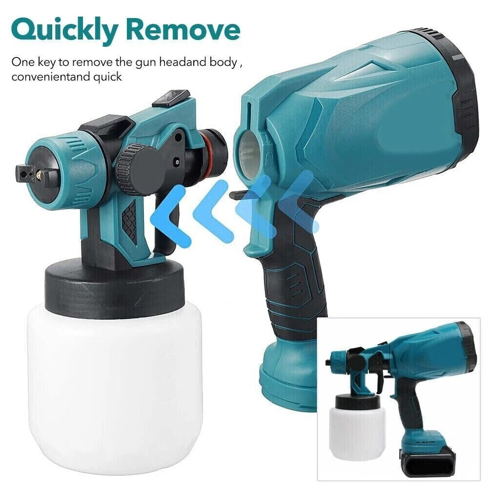 Electric High-Pressure Cordless Paint Sprayer – 1200ML Large Tank
