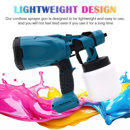 Electric High-Pressure Cordless Paint Sprayer – 1200ML Large Tank