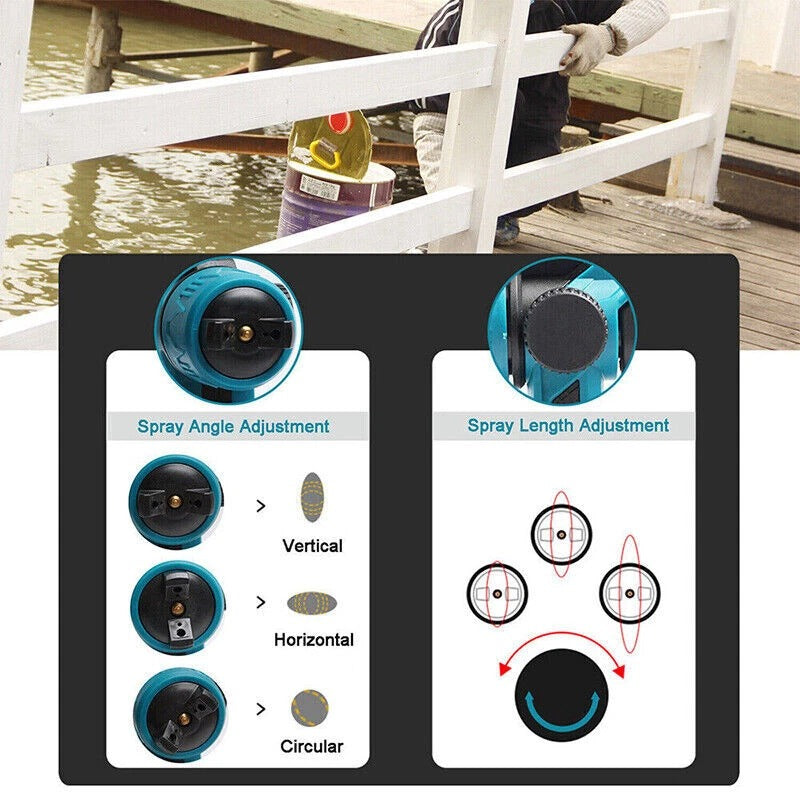 Electric High-Pressure Cordless Paint Sprayer – 1200ML Large Tank